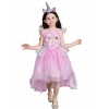 Lito Angels Filles Style de licorne Shabiller Costume avec/Hair Hoop Princesse Sofia Raiponce Robes avec train Fête dHallow