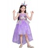 Lito Angels Filles Style de licorne Shabiller Costume avec/Hair Hoop Princesse Sofia Raiponce Robes avec train Fête dHallow