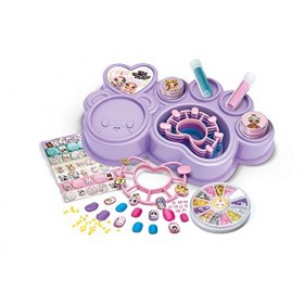 Clementoni Na Surprise-Coffret manucure, décorations Faux 6 Ans, Ongles adhésifs kit pour Enfant Fille, Loisir créatif, 18655