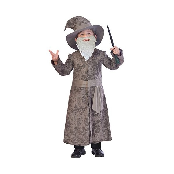 Costume de magicien pour enfants, ensemble avec chapeau à cornes