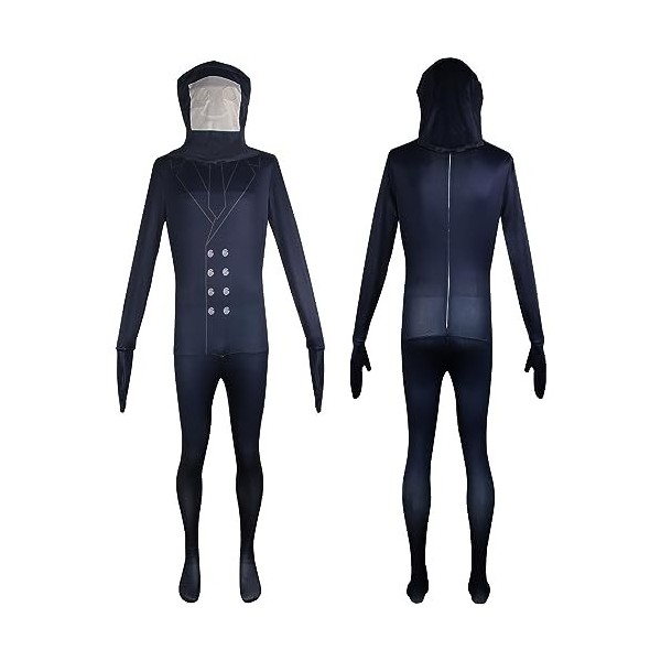 Jilijia Skibidi Toilet Cosplay Costume Skibidi Toilet Jumpsuit TV Man Cameraman Horror Game Dress Up Outfit for Adults Kids