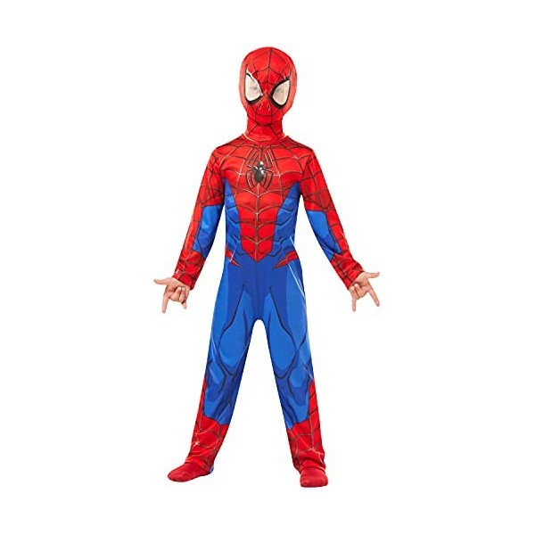 Rubies 640840s Spiderman Marvel Classique Costume Enfant, Bleu-Rouge, S 3 - 4 ans / 104 cms 