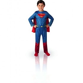 Rubies - DC officiel -Déguisement classique Superman Justice League , Rouge, Taille S - 3 à 4 ans - 90 à 104 cm