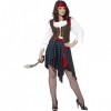 Smiffys 20470 Costume de piratesse - Femme - Multicolore - S