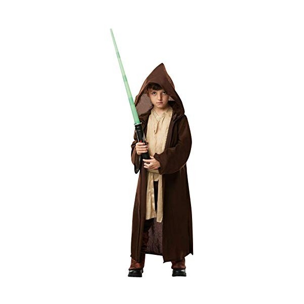 Star Wars Rubie’s - Déguisement avec tunique de Jedi, taille M Moderne M 5-6 años marron