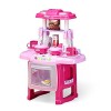 EVERGD Ensemble de cuisine de cuisine avec lumières et sons - Cadeau pour enfants rose , 103 