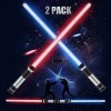 2Pcs 2-en-1 7 Couleurs Changeantes LED Allumer Sabre Laser, Sabre Laser Star Wars, Sabre Laser-Star Wars-Lumineux Et Sonore, 