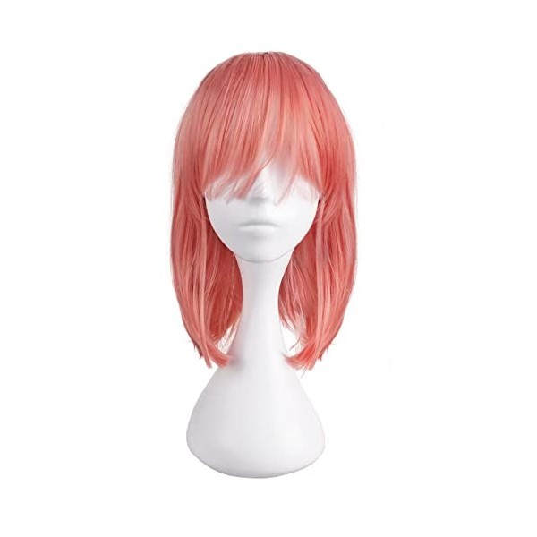 Anya Forger Perruque pour les fans de Spy x Family | Perruque de cosplay Anya | Rose | 38 cm