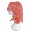 Anya Forger Perruque pour les fans de Spy x Family | Perruque de cosplay Anya | Rose | 38 cm