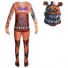 Jiumaocleu Costume de jeu Five Nights pour garçons et filles FNAF Combinaison effrayante avec masque dhorreur, costume de fê