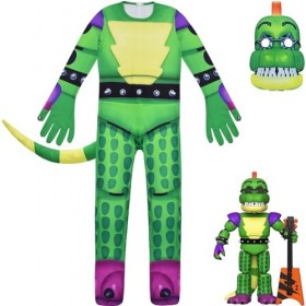 Jiumaocleu FNAF Costume de cosplay, combinaison pour enfants, horreur espion, Five Nights, Game Security Breach Sister Locati