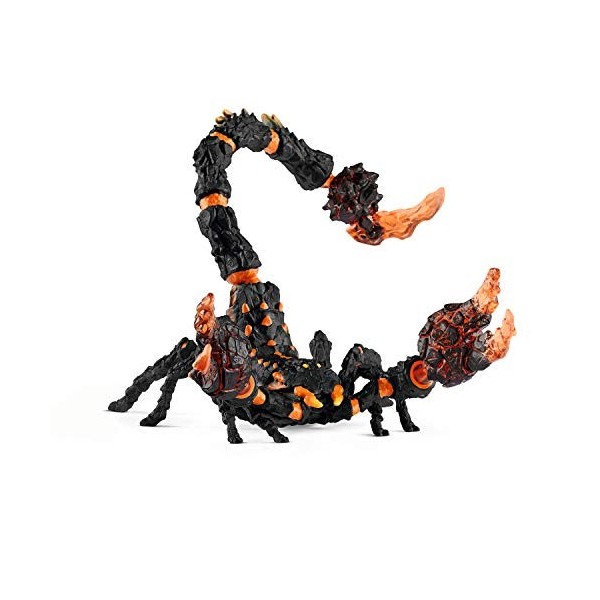 schleich 70142 ELDRADOR CREATURES – Scorpion de lave, figurine fantastique avec pièces mobiles et rotatives, jouet monstre po