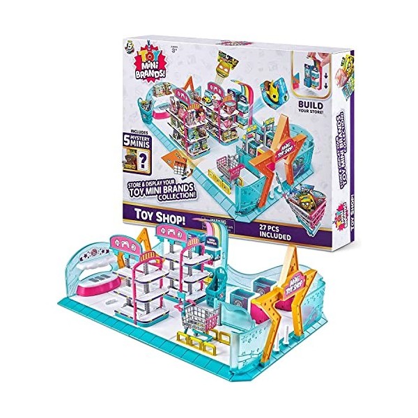 ZURU 5 SURPRISE- Toy Mini Brands Magasin de Jouet série 1 Variety 77152 Shop, Blanc, 17.72 x 3.15 x 13.78 inches