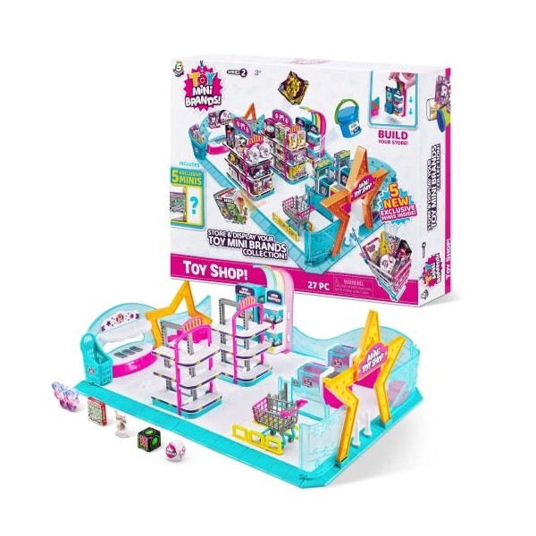 ZURU 5 SURPRISE- Toy Mini Brands Magasin de Jouet série 1 Variety 77152 Shop, Blanc, 17.72 x 3.15 x 13.78 inches