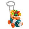 Folpus Chariot Dépicerie de Luxe de Simulation de Caddie avec de Nourriture de Coupe de Fruit de Légume Jouant Le Jouet dap