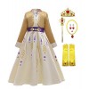 LOBTY Princesse Costume Robe Party Cosplay Carnaval Déguisement De Noël Halloween Fête Danniversaire Robe À Manches Longues 