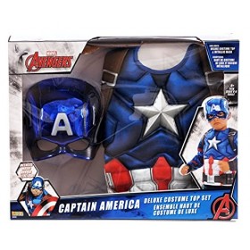 Capitan América&nbsp;–&nbsp;Costume enfant avec poitrine Muscle, M Rubies Spain 34102 