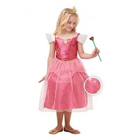 Rubies Déguisement officiel Disney Princesse Aurora Dormeuse avec paillettes et paillettes pour fille