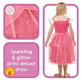 Rubies Déguisement officiel Disney Princesse Aurora Dormeuse avec paillettes et paillettes pour fille