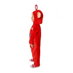 Smiffys 51580T2 Costume de Teletubbies Po sous licence officielle, unisexe, rouge, enfant de 3 à 4 ans