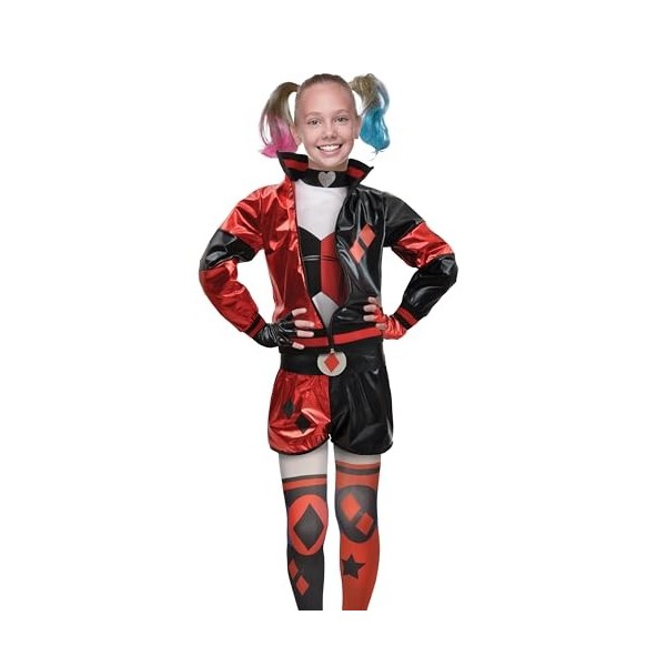 Harley Quinn costume déguisement fille original DC Comics Taille 8-10 ans