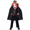 amscan, Vampir Costume de Dracula pour enfant ans, Garçon, 10235280, multicolore, 4 bis 6 Jahre