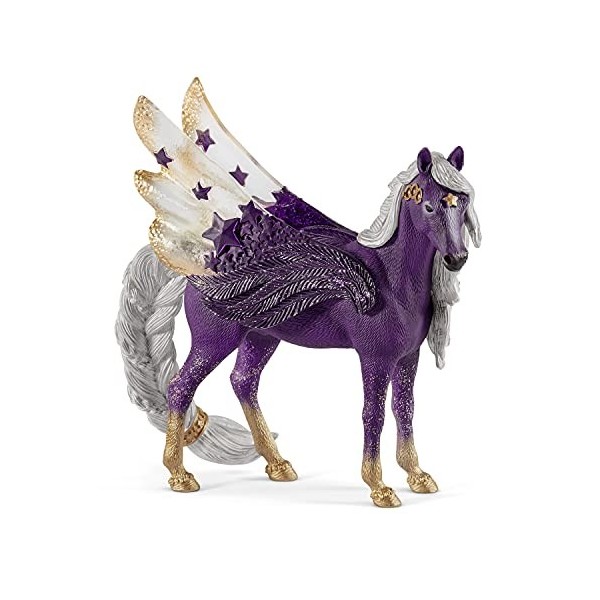 Schleich- Figurine Pégase des étoiles, Jument bayala, 70579, Multicolore