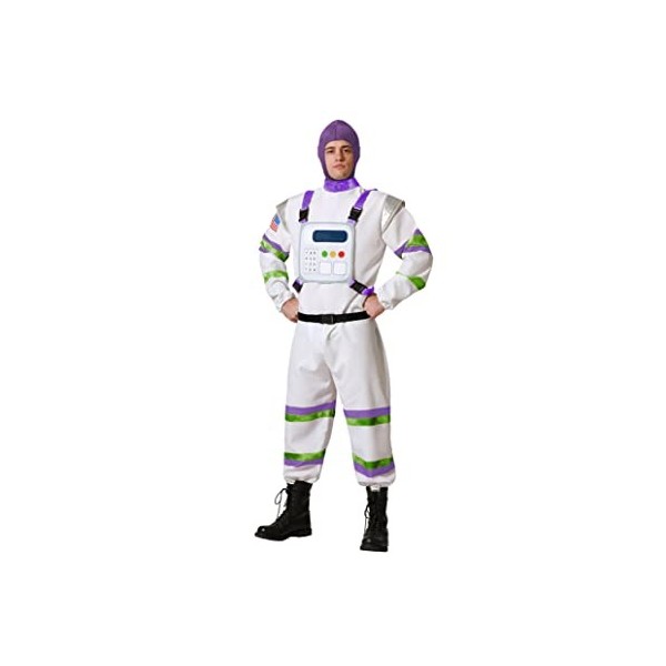 Atosa Costume Astronaute Spatial Femme Unisexe Adulte Combinaison Complet Blanc Violet Personnage Film Action Animation De Fê