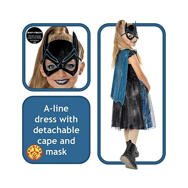 Rubies 3012255-6 Costume de Batgirl pour fille, comme indiqué, M