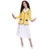 amscan 9906451 - Déguisement Femme Vacances - Manteau Jaune - Taille 40-42