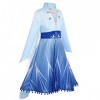 IBTOM CASTLE Princesse fille Anna Costume Reine des Neiges Robe pour Enfants Reine des Neiges Carnaval Tulle Robe de bal Cosp