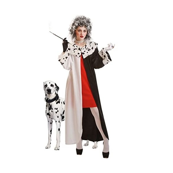 FR-Disfraz para mujer de Cruella Dálmata-FR