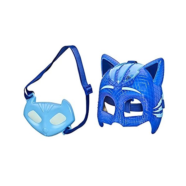 PJ Masks F21495X1 Deluxe Set, Jouet de Déguisement de super-héros pour Enfants dâge Préscolaire avec Masque Lumineux et Amul