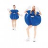 Eurocarnavales - Cs925815 - Costume Bonbon Bleu Mixte Taille M