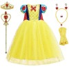 Robes de princesse pour filles - Costume pour fête danniversaire, Halloween, costumade - Déguisement pour petites filles de 