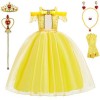 Robes de princesse pour filles - Costume pour fête danniversaire, Halloween, costumade - Déguisement pour petites filles de 