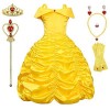 Robes de princesse pour filles - Costume pour fête danniversaire, Halloween, costumade - Déguisement pour petites filles de 