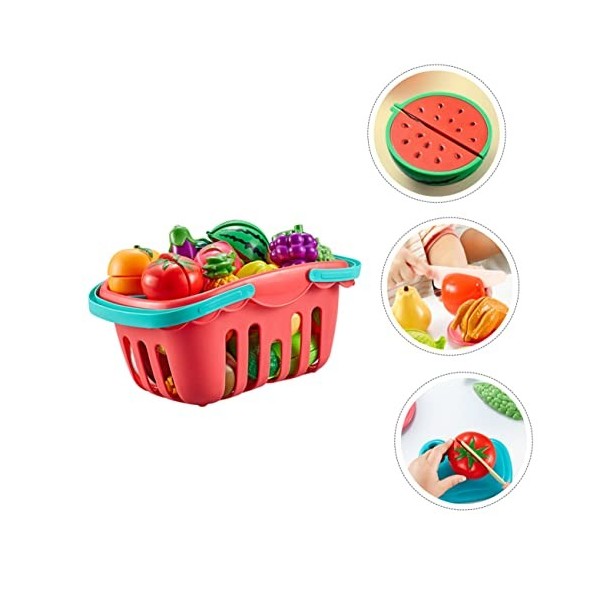 Toyvian 1 Jeu Jouet De Maison De Jeu Faire Semblant De Jouer à des Jouets Alimentaires Jouets Fruits Légumes Jouets De Cuisin