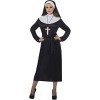 Smiffys Costume de Religieuse, Noir, avec Robe et Coiffe - Taille S & ostume de Religieuse, Noir, avec Robe et Coiffe - Taill