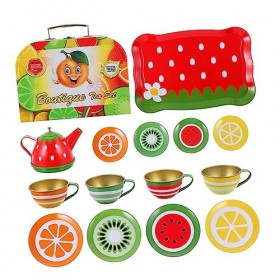 Toyvian 1 Set Toy Tea Set Enfant en Bas Âge Costume Ustensiles De Cuisine Ensemble Jouet pour Enfants Toodler Jouets Enfant C