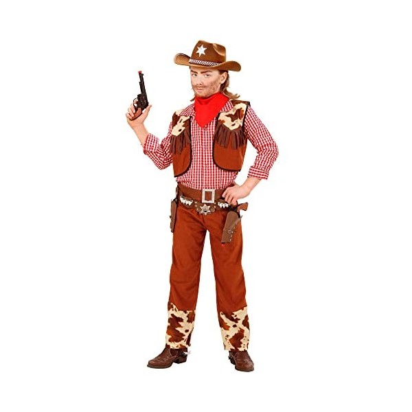 "COWBOY" shirt, vest, pants, belt, bandana - 140 cm / 8-10 Years 