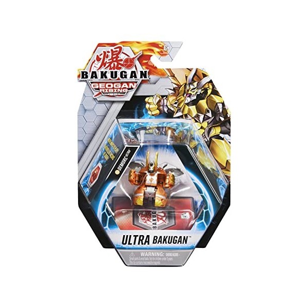 Bakugan Ultra, Demorc, figurine Geogan Rising de 7,6 cm de haut à collectionner et carte à collectionner