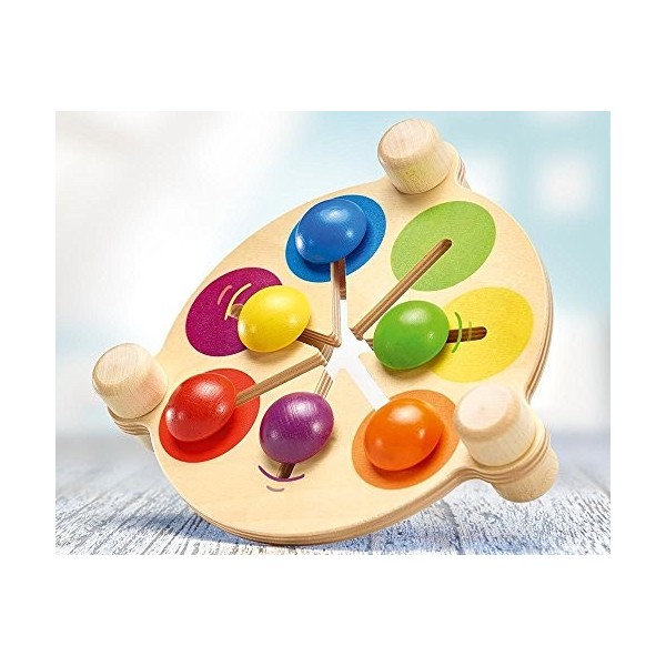 Selecta 62013 Jeu de couleurs éducatif, jeu de motricité en bois, 19 cm