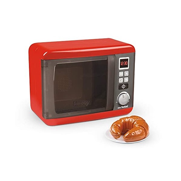 Smoby - Tefal Micro Ondes Electronique - Accessoire de Cuisine pour Enfant - Piles Incluses - Jouet dImitation - 310586WEB +