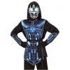 Horror-Shop Costume Denfant Cyber Ninja Aux Yeux Brillants S / 5-7 Jahre