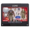 Marvel Legends Series Captain America The First Avenger Lot de 2 figurines à collectionner inspirées du film Captain America 