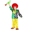 TecTake dressforfun Déguisement pour fille Clown | très bariolée et bel effet brillant | arlequin costume carnaval 5-6 ans |