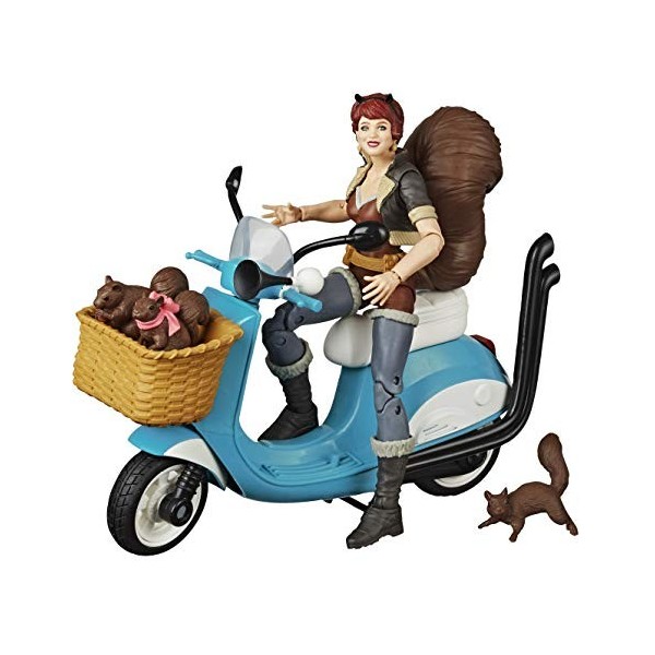 Hasbro Marvel Legends Series 6-inch Collectible Action Figure Unbeatable Squirrel Girl Toy, Premium Design, Includes Vehicle 