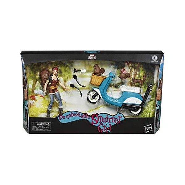 Hasbro Marvel Legends Series 6-inch Collectible Action Figure Unbeatable Squirrel Girl Toy, Premium Design, Includes Vehicle 