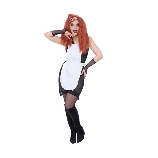 Smiffys Rocky Horror Show 81058 Costume magenta pour femme, noir et blanc, taille L 44-46